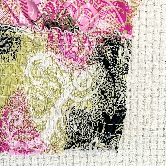 Vintage Y2K Abstract Print Crop Top - Picture 2 of 5